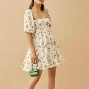 NEW Reformation Bristol Dress - Citron Size XL #1222